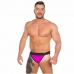 CUECA JOCK STRAPY TAPA SEXO- MAGENTA C/ PRETO