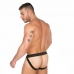 CUECA JOCK STRAPY TAPA SEXO- MAGENTA C/ PRETO