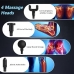 VIBRADOR RECARREGÁVEL MASSAGE GUN COM 6 MODOS DE VIBRAÇÃO E 4 ACESSÓRIOS