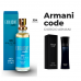 PERFUME MASCULINO EXCLUSIVE CODE MASCULINO AMAKHA PARIS 15ML - INSPIRAÇÃO ARMANI CODE MASCULINO