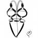 Harness Arreio Body V em Couro Eco Arnês sexy tam. único