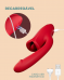 VIBRADOR RECARREGÁVEL SIMULA BEIJO COM PENETRADOR 5M LR-221