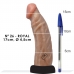 PROTESE PENIANA CURVA 17X4,7CM COM SUPORTE PARA VIBRADOR