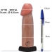 PROTESE PENIANA CABEÇUDO 16X4,5CM COM SUPORTE PARA VIBRADOR