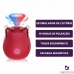 VIBRADOR SUGADOR ROSA COM ONDAS DE PRESSÃO RECARREGÁVEL 10 MODOS