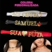 CHOKER COLEIRA PEL&Uacute;CIA E GUIA PARA PERSONALIZAR COMO QUISER