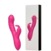 VIBRADOR COM ESTIMULO CLITORIANO COELHO RECARREGÁVEL 10 MODOS VR-143