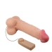 PROTESE P&Ecirc;NIS VERTEBRAS DENSIDADE DUPLA COM VIBRO, VENTOSA E ESCROTO 24X5CM 