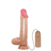 PROTESE P&Ecirc;NIS VERTEBRAS DENSIDADE DUPLA COM VIBRO, VENTOSA E ESCROTO 24X5CM 