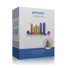 Kit de Dilatadores Ginecológicos Vaginais Lisos e Coloridos Feminist 08 unidades