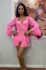 CAMISOLA SENSUAL RENDA E TULE TRABALHADO Ref.: 102407