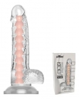 PRÓTESE PENIANA C/ VERTEBRAS CINTA SEM VIBRO TRANSP. 17X4CM