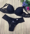 CONJUNTO CALCINHA E SUTIÃ RENDA E TULE CÓD. 142 CORES VARIADAS