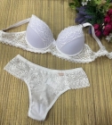 CONJUNTO CALCINHA E SUTIÃ RENDA E TULE CÓD. 142 CORES VARIADAS