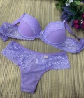 CONJUNTO CALCINHA E SUTIÃ RENDA E TULE CÓD. 142 CORES VARIADAS