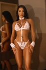 CONJUNTO SEXY EM RENDA E CALCINHA SECRETARIA Ref.: 645