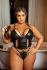 FANTASIA ERÓTICA PRETA GATA MASCARADA PLUS SIZE TAM.50 Ref.: 03037
