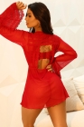 ROBE LUXO RENDA E TULE, DETALHE VAZADO NAS COSTAS 102308