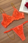 CONJUNTO NEON EM RENDA E CORRENTE, SEM PERSEX M,G, GG(PLUS SIZE) Ref.: 2858